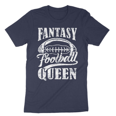 Navy Fantasy Football Queen T-Shirt#color_navy