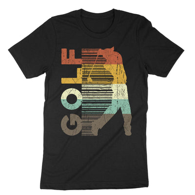 Black Golfing T-Shirt#color_black