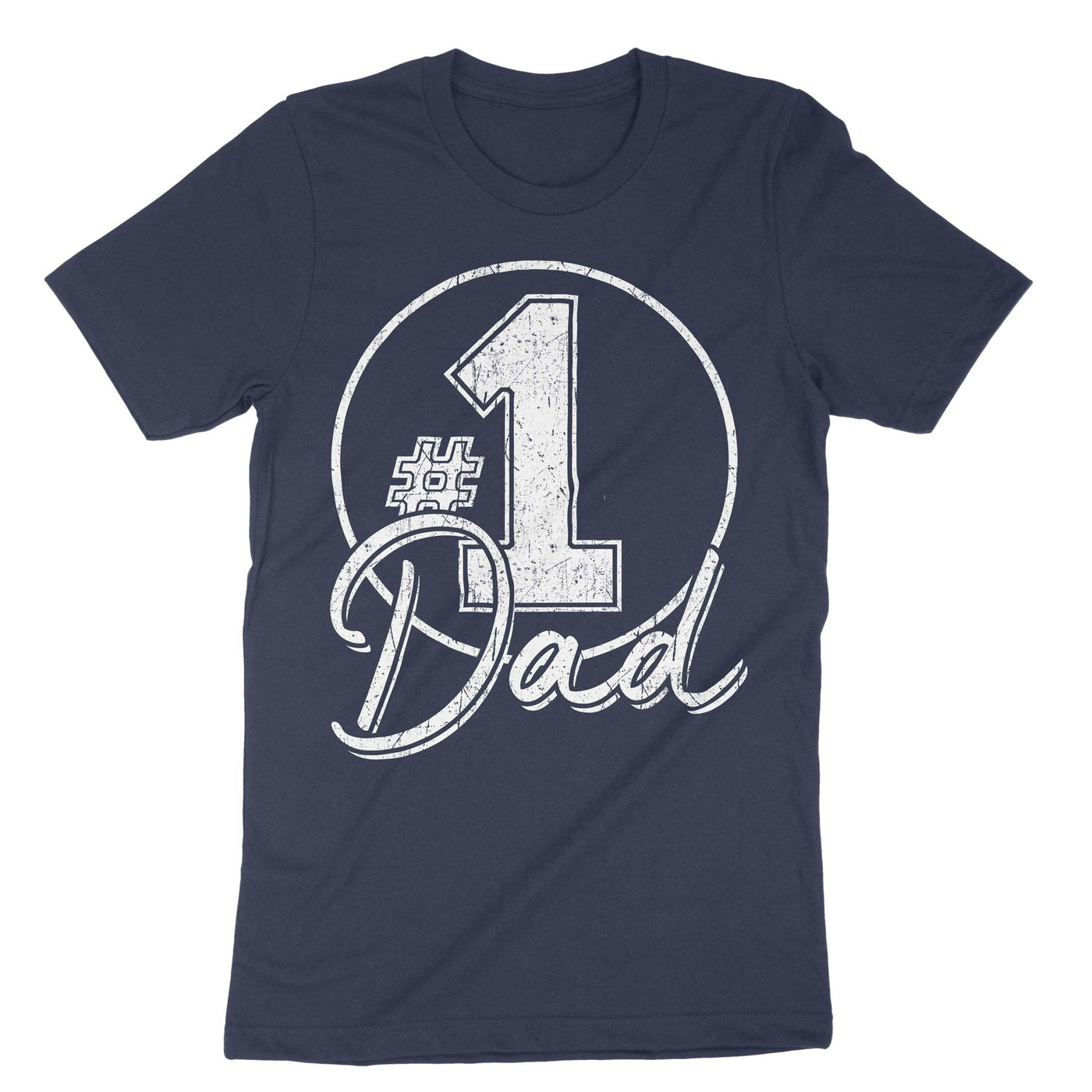 Navy Number 1 Dad T-Shirt#color_navy