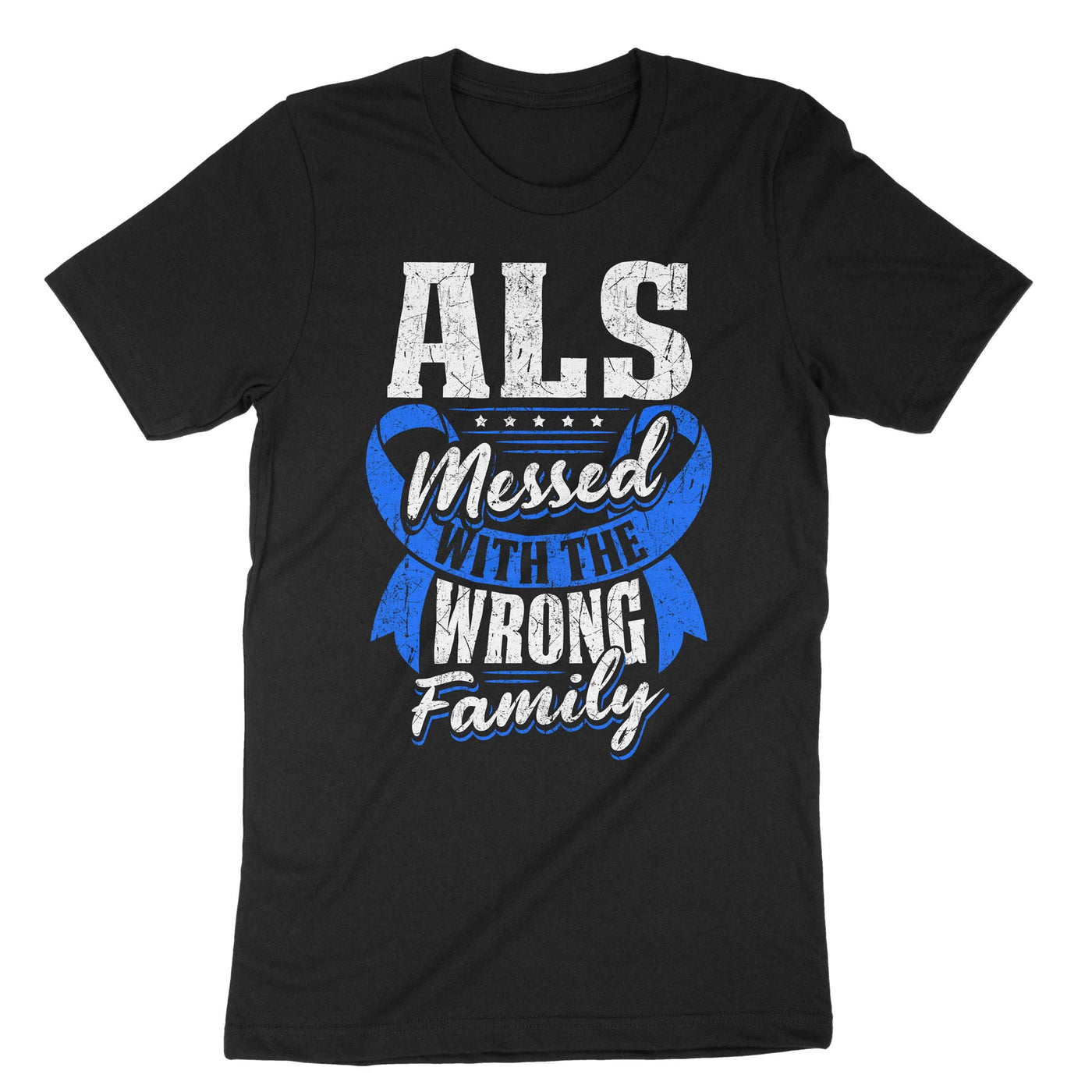 Black Als Messed With The Wrong Family T-Shirt#color_black