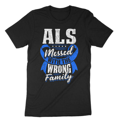 Black Als Messed With The Wrong Family T-Shirt#color_black