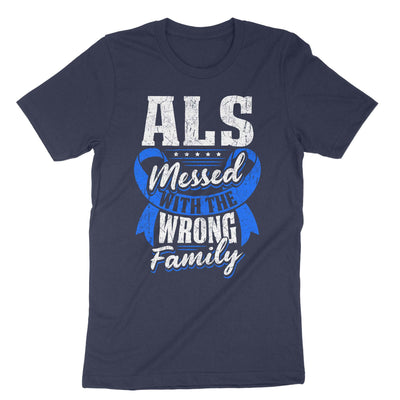 Navy Als Messed With The Wrong Family T-Shirt#color_navy