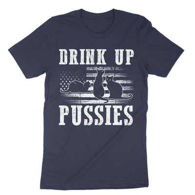 Navy Drink Up Pussies T-Shirt#color_navy