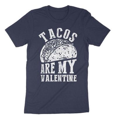 Navy Tacos Are My Valentine T-Shirt#color_navy