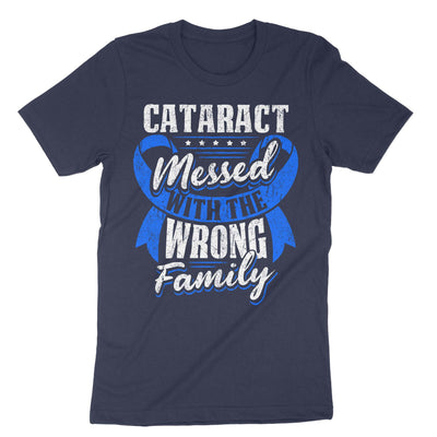 Navy Cataract Messed With The Wrong Family T-Shirt#color_navy