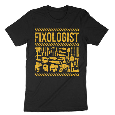 Black Fixologist Repairman T-Shirt#color_black
