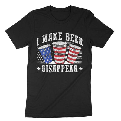 Black I Make Beer Disappear T-Shirt#color_black