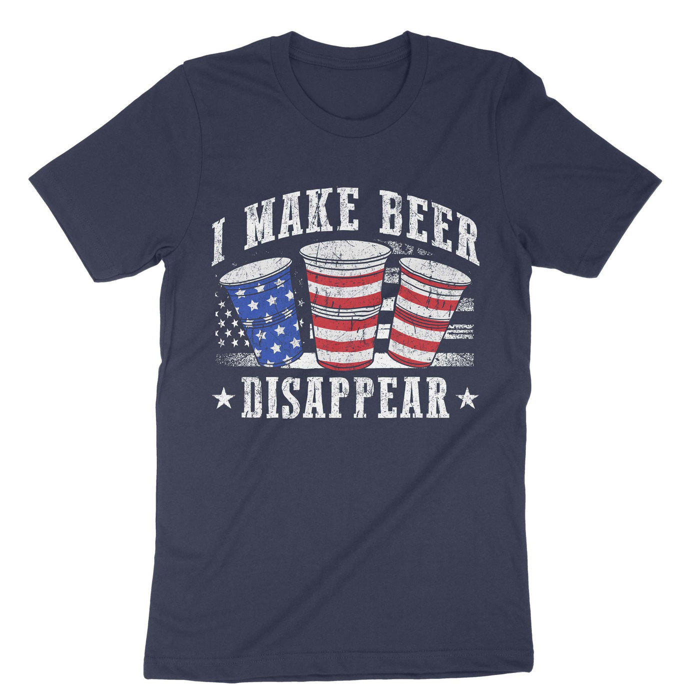 Navy I Make Beer Disappear T-Shirt#color_navy