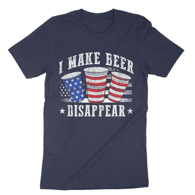 Navy I Make Beer Disappear T-Shirt#color_navy