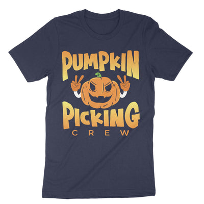 Navy Pumpkin Picking Crew T-Shirt#color_navy