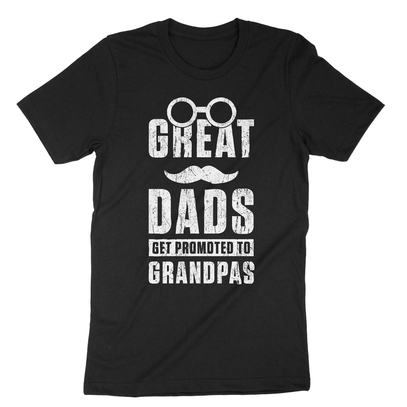 Black Great Dads Grandpas T-Shirt#color_black
