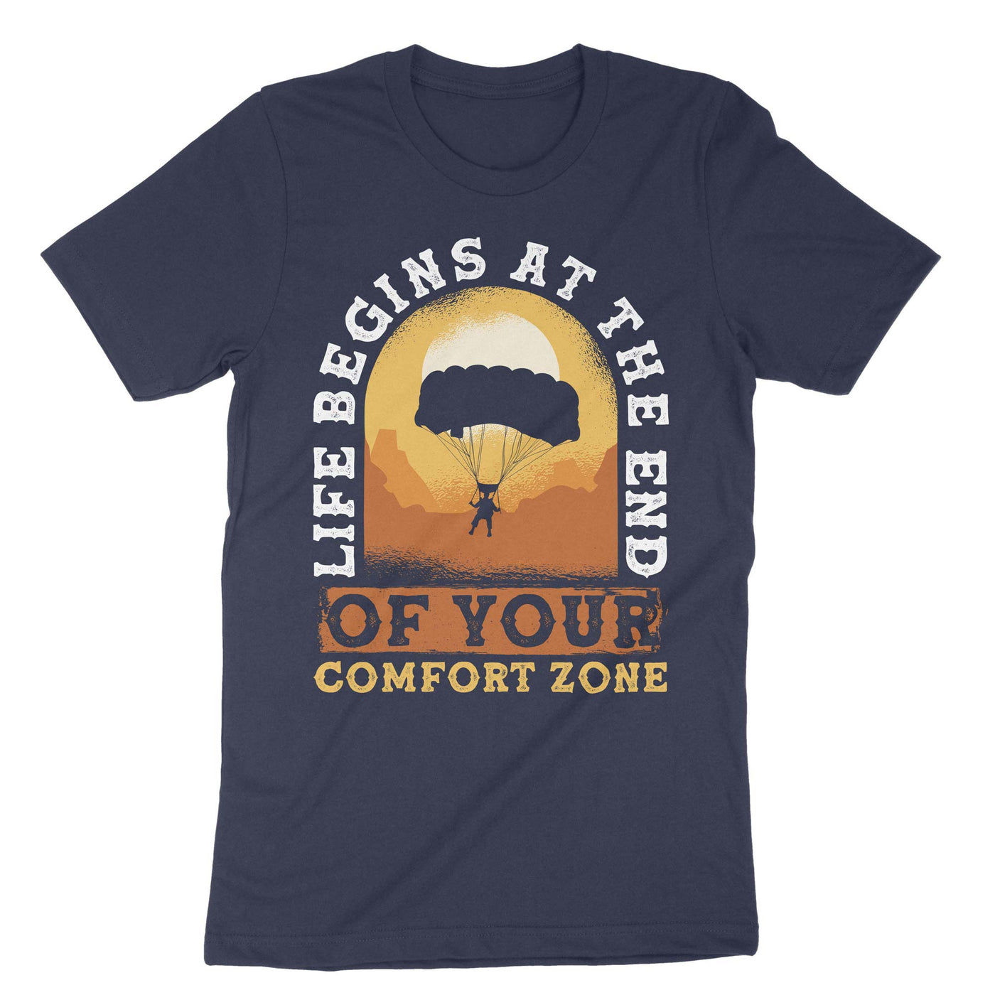 Navy Paragliding Comfort Zone T-Shirt#color_navy