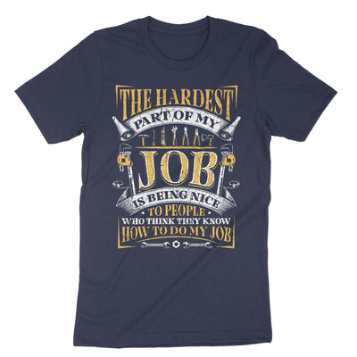 Navy The Hardest Part Of My Job T-Shirt#color_navy