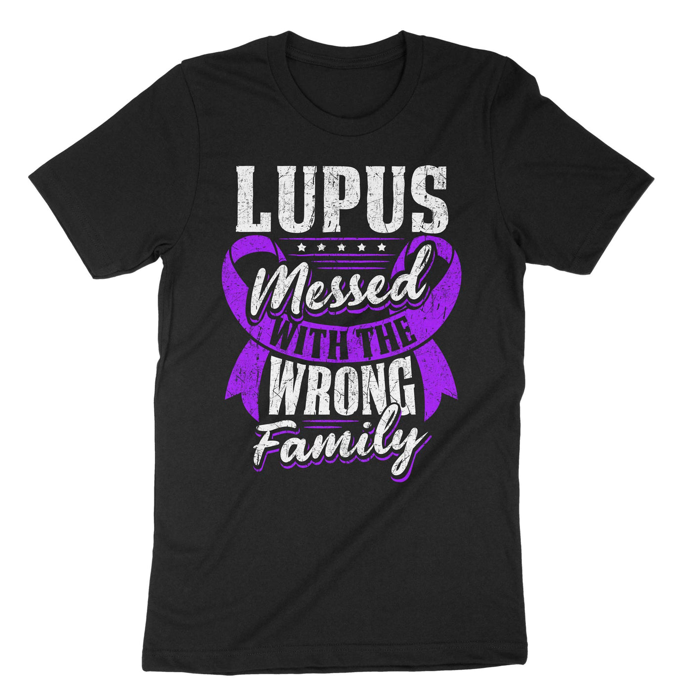 Black Lupus Messed With The Wrong Family T-Shirt#color_black