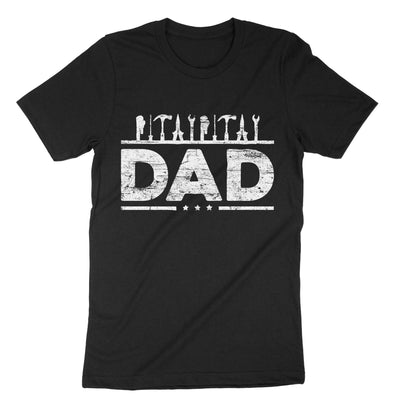 Black Dad Handyman T-Shirt#color_black