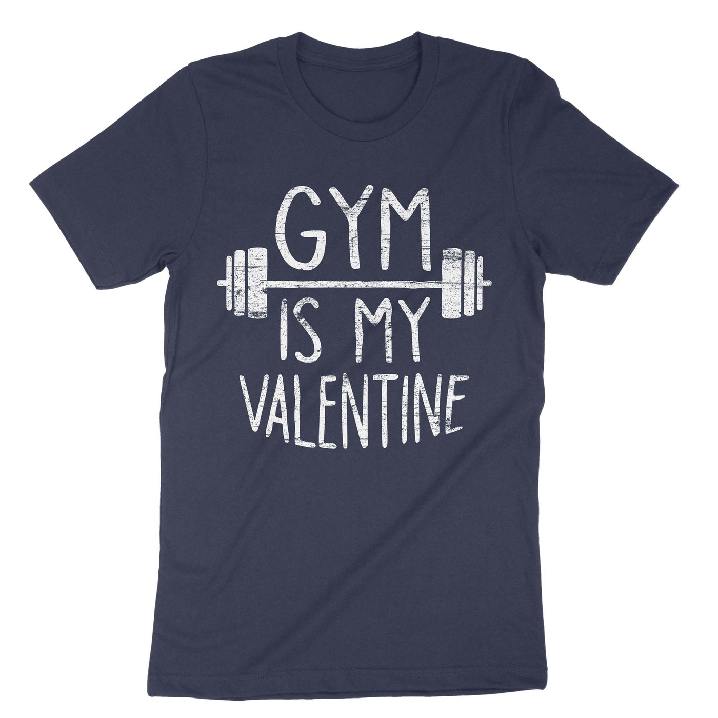 Navy Gym Is My Valentine T-Shirt#color_navy