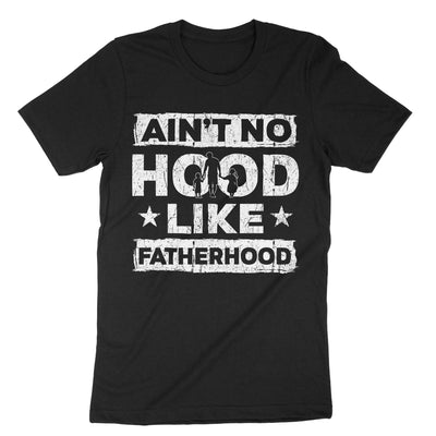 Black Hood Like Fatherhood T-Shirt#color_black