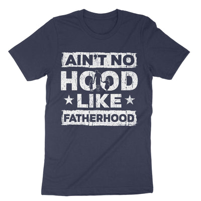 Navy Hood Like Fatherhood T-Shirt#color_navy
