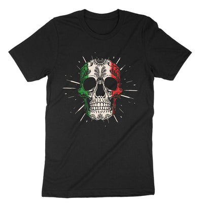 Black Mexican Flag Pride Usa T-Shirt#color_black