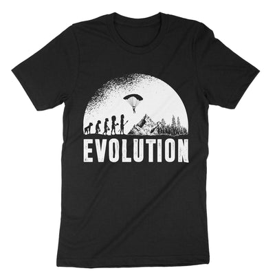 Black Paragliding Evolution T-Shirt#color_black