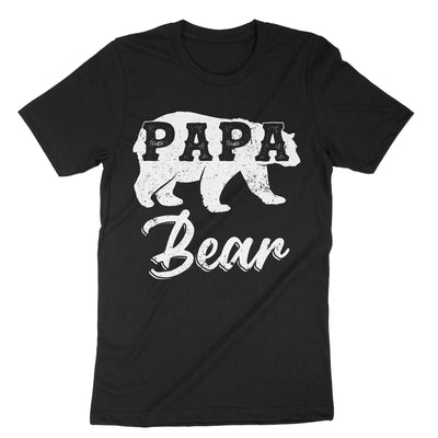 Black Papa Bear T-Shirt#color_black