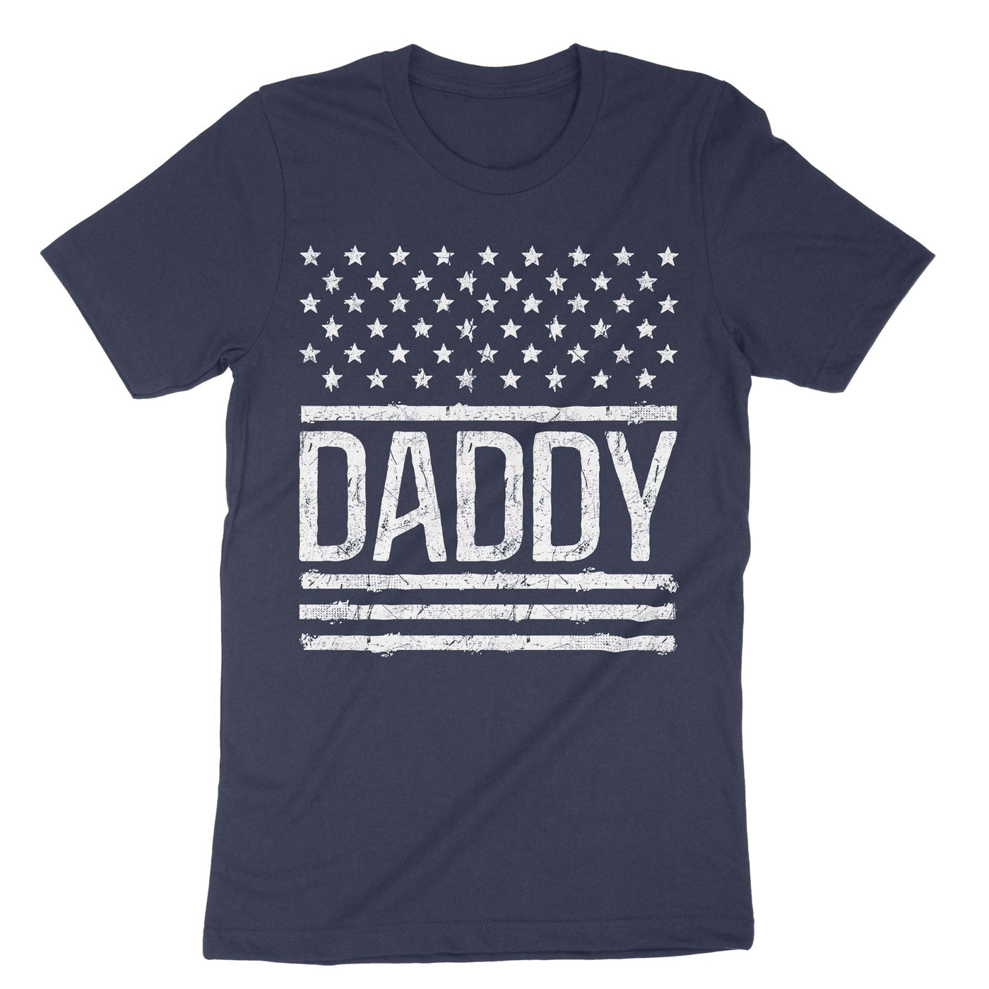Navy Daddy Usa Flag T-Shirt#color_navy