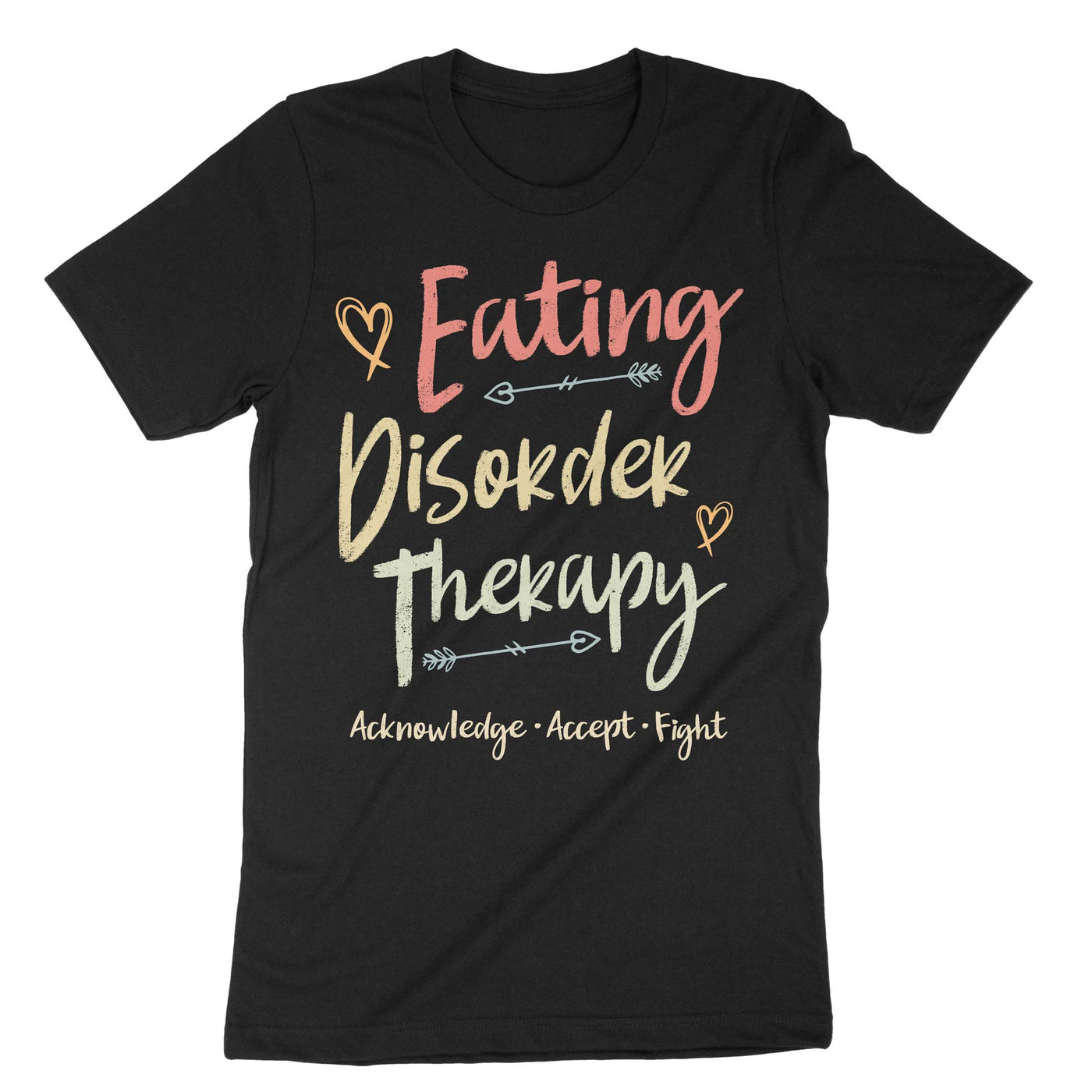 Black Eating Disorder Therapy T-Shirt#color_black