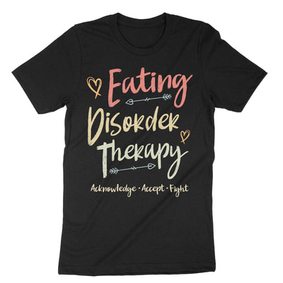 Black Eating Disorder Therapy T-Shirt#color_black