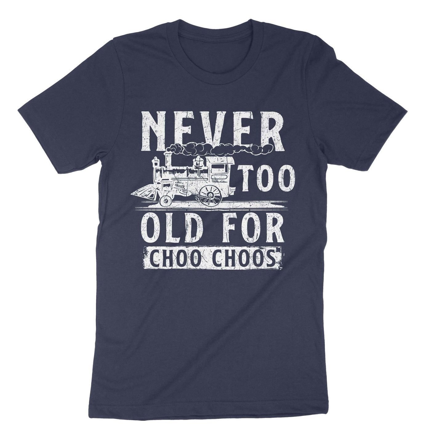 Navy Too Old Trains T-Shirt#color_navy