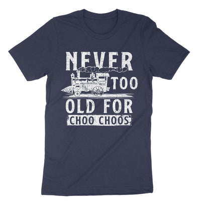 Navy Too Old Trains T-Shirt#color_navy