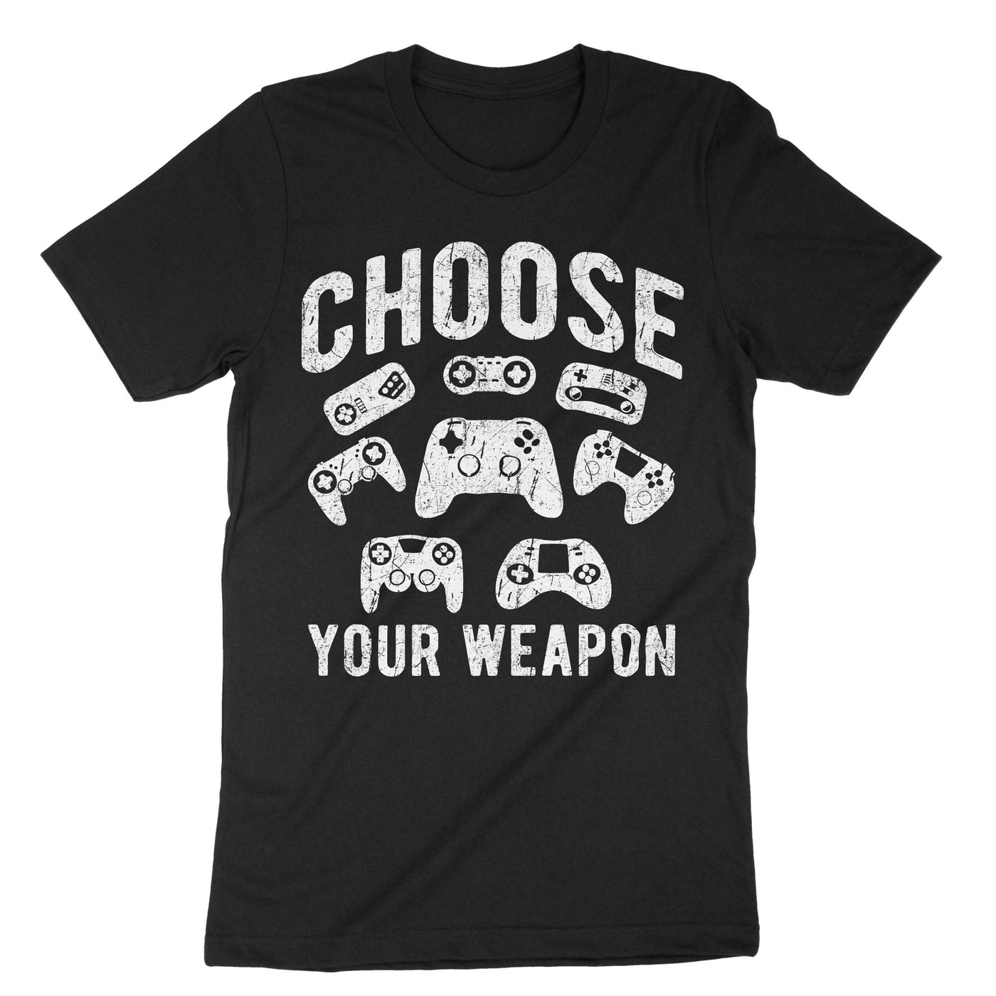 Black Choose Your Weapon T-Shirt#color_black