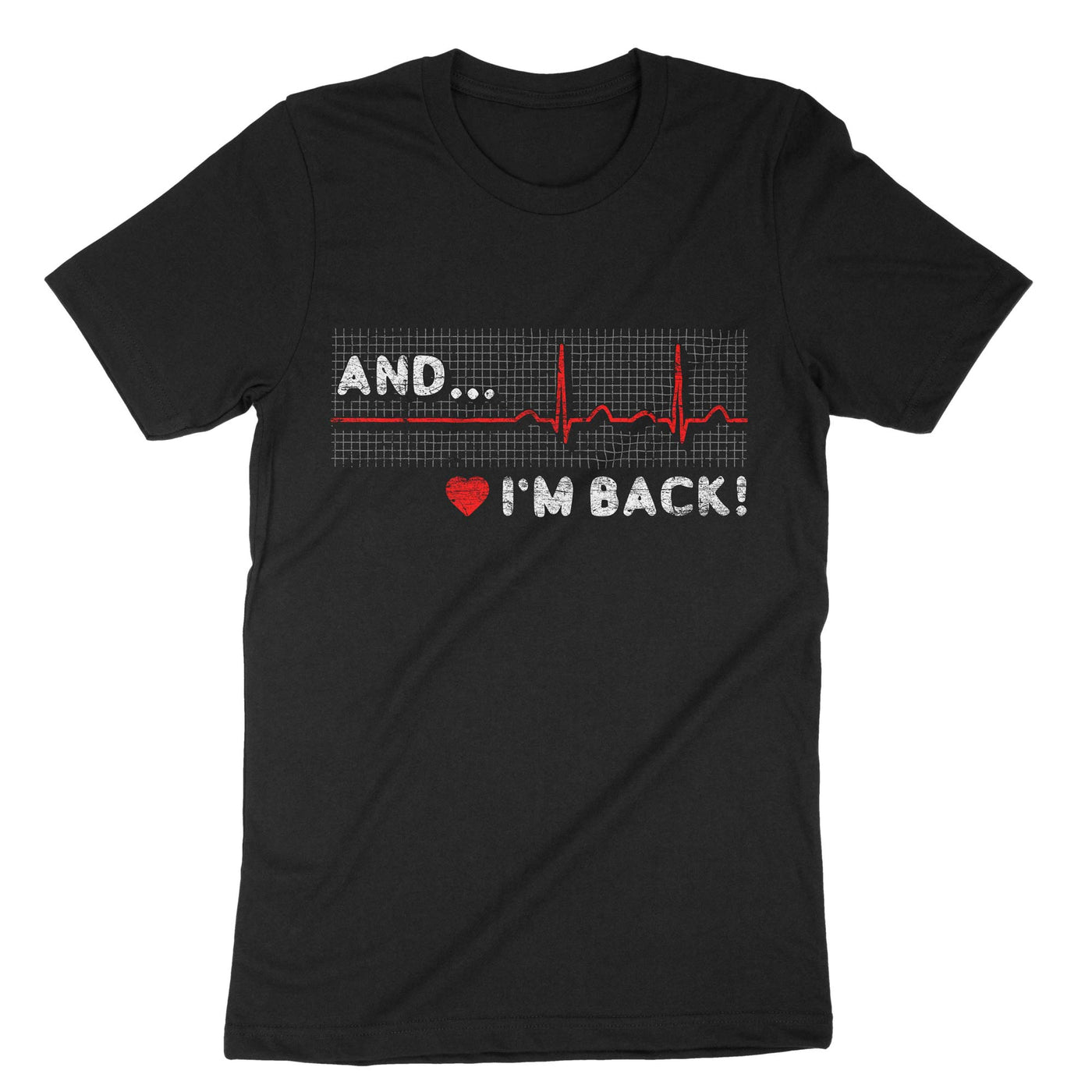 Black Heart Surgery Cardiologist Heart Doctor T-Shirt#color_black