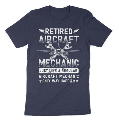 Navy Retired Aircraft Mechanic T-Shirt#color_navy