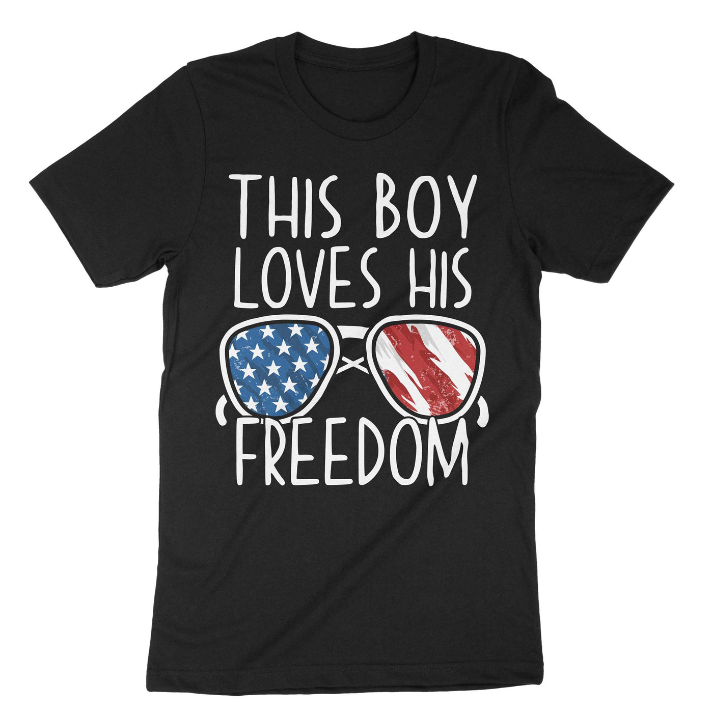 Black This Boy Loves His Freedom T-Shirt#color_black