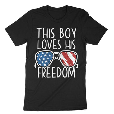 Black This Boy Loves His Freedom T-Shirt#color_black