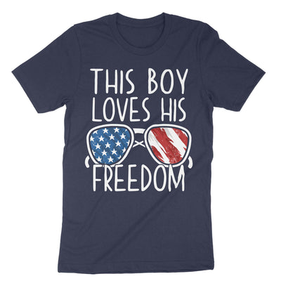 Navy This Boy Loves His Freedom T-Shirt#color_navy