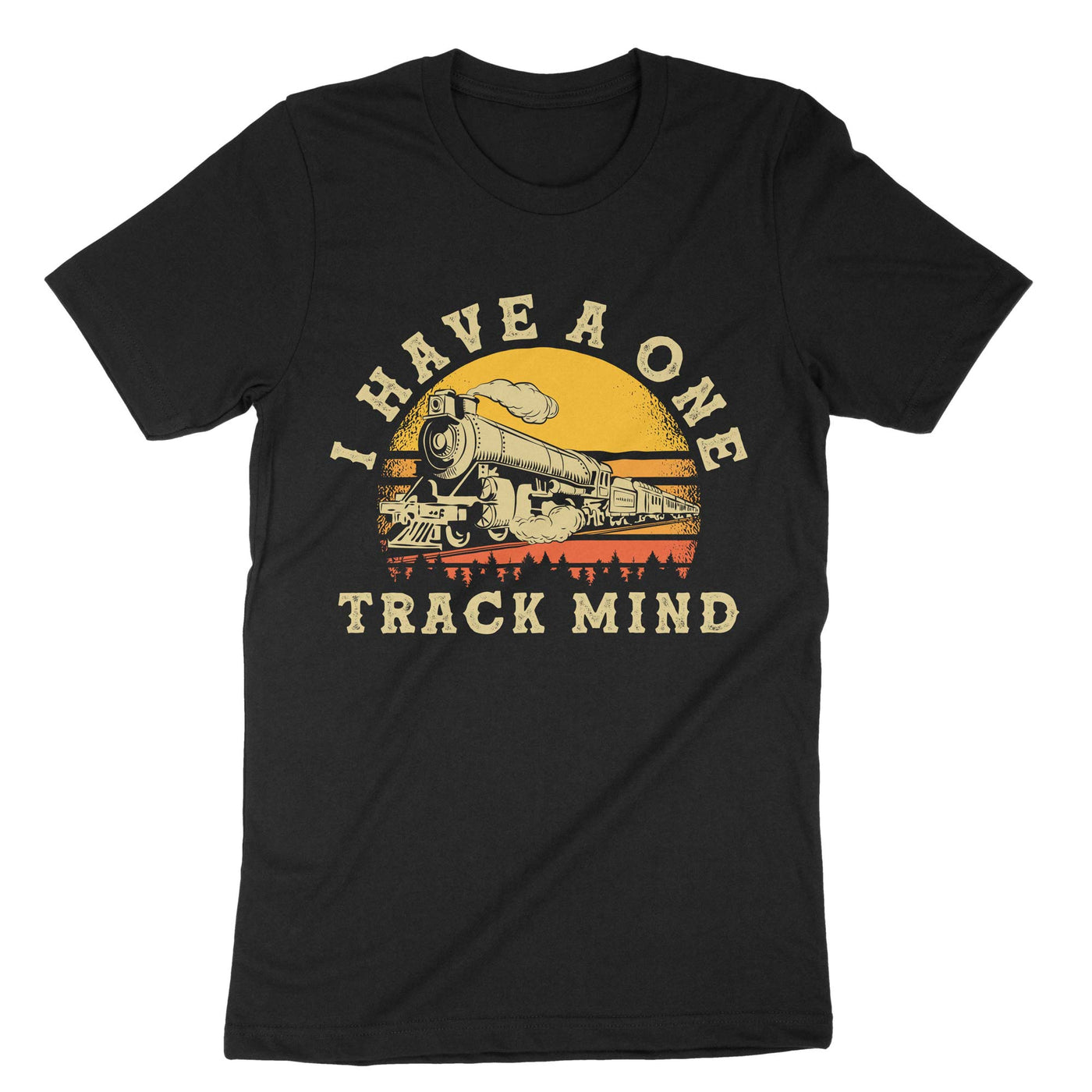 Black Train Track Mind T-Shirt#color_black