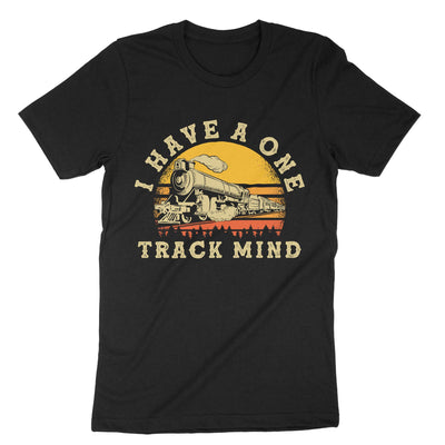 Black Train Track Mind T-Shirt#color_black