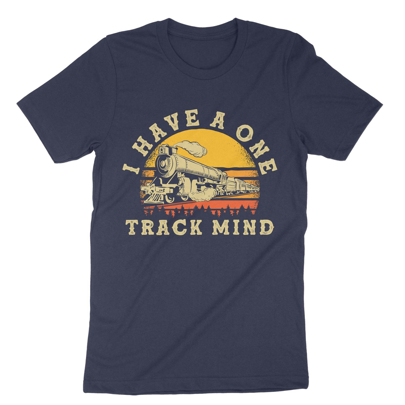 Navy Train Track Mind T-Shirt#color_navy
