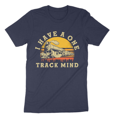 Navy Train Track Mind T-Shirt#color_navy