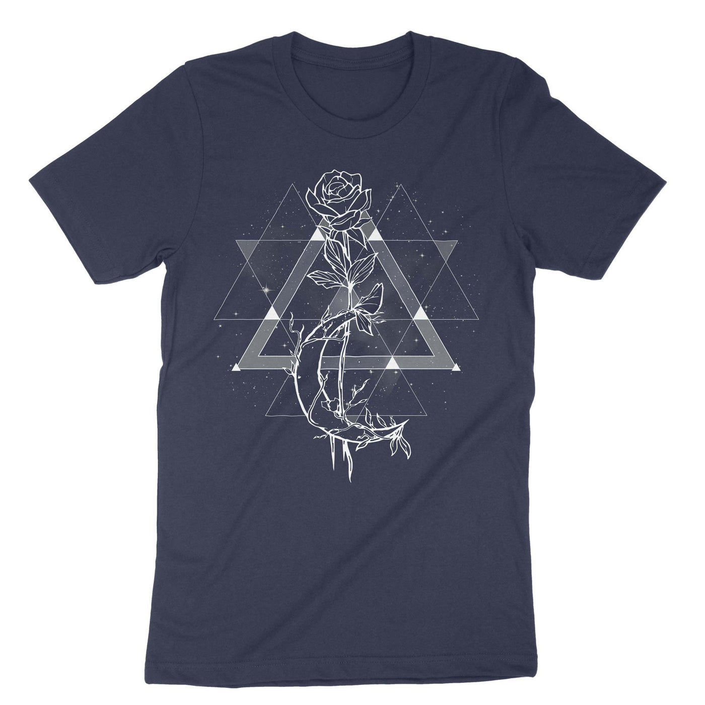 Navy Witchcraft The Rose T-Shirt#color_navy