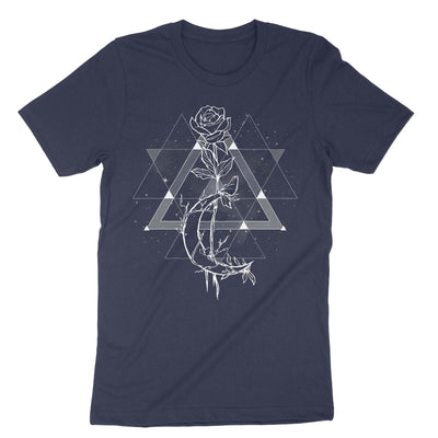 Navy Witchcraft The Rose T-Shirt#color_navy