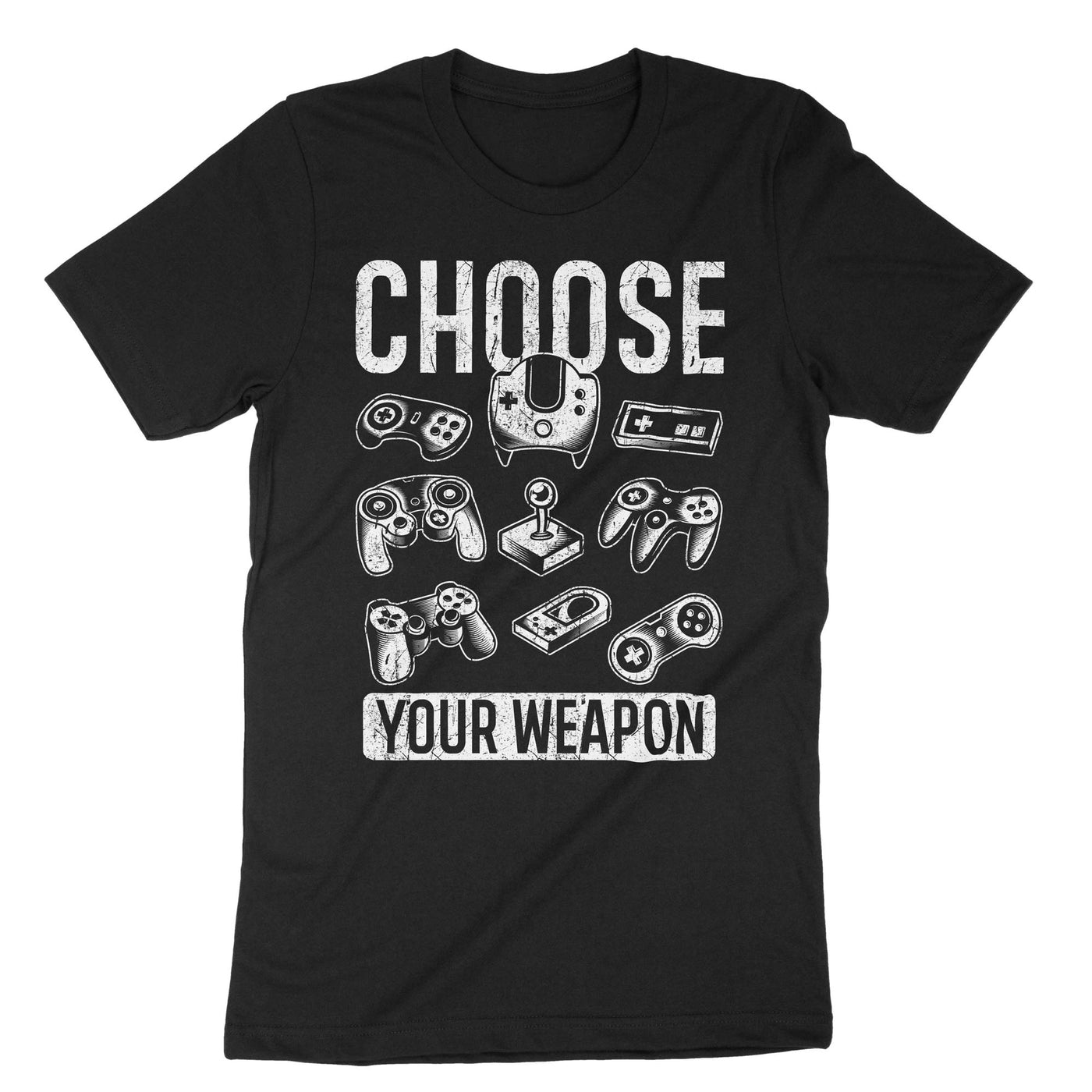 Black Choose Your Weapon T-Shirt#color_black