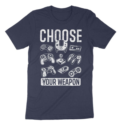 Navy Choose Your Weapon T-Shirt#color_navy