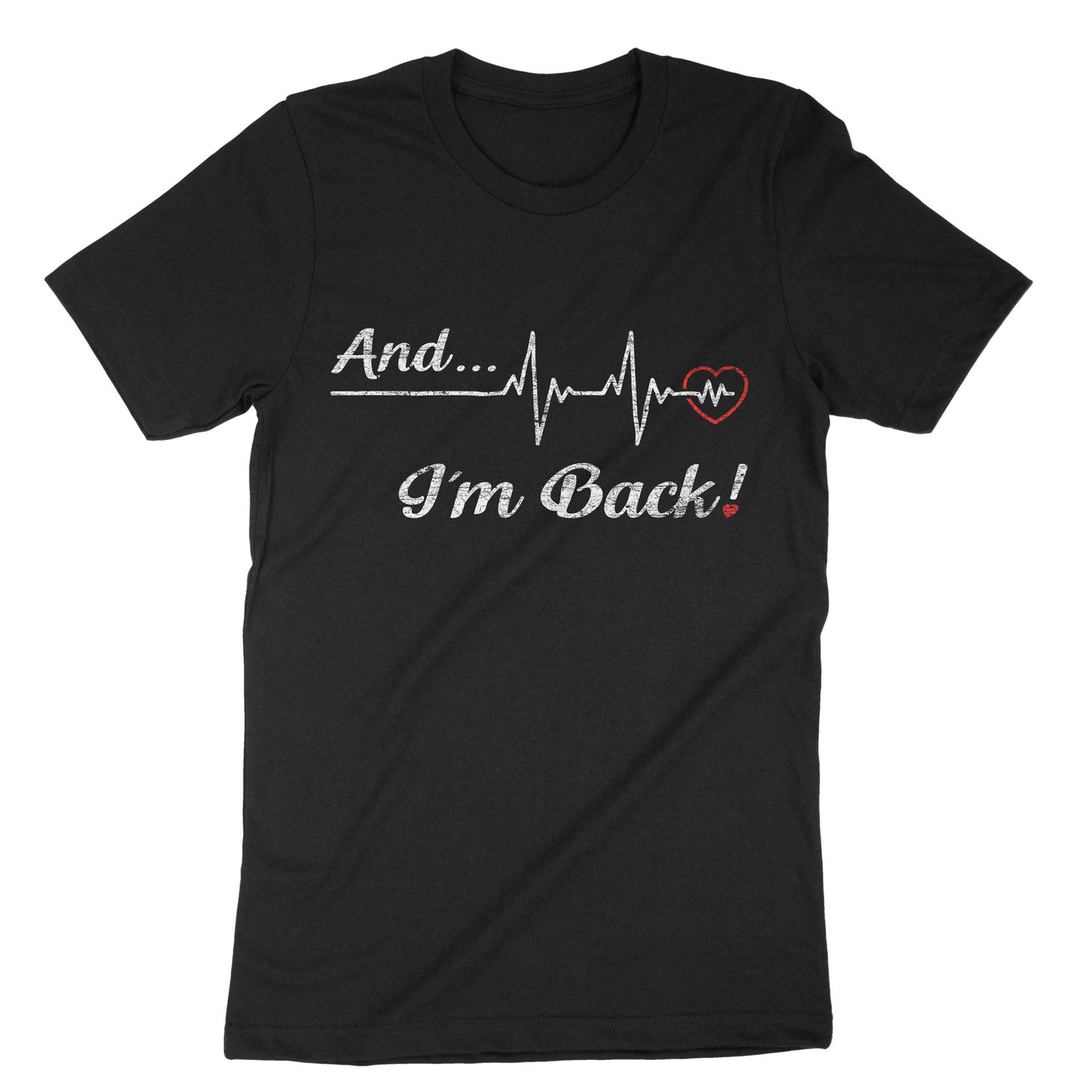 Black Heart Surgery Cardiologist Heart Doctor T-Shirt#color_black