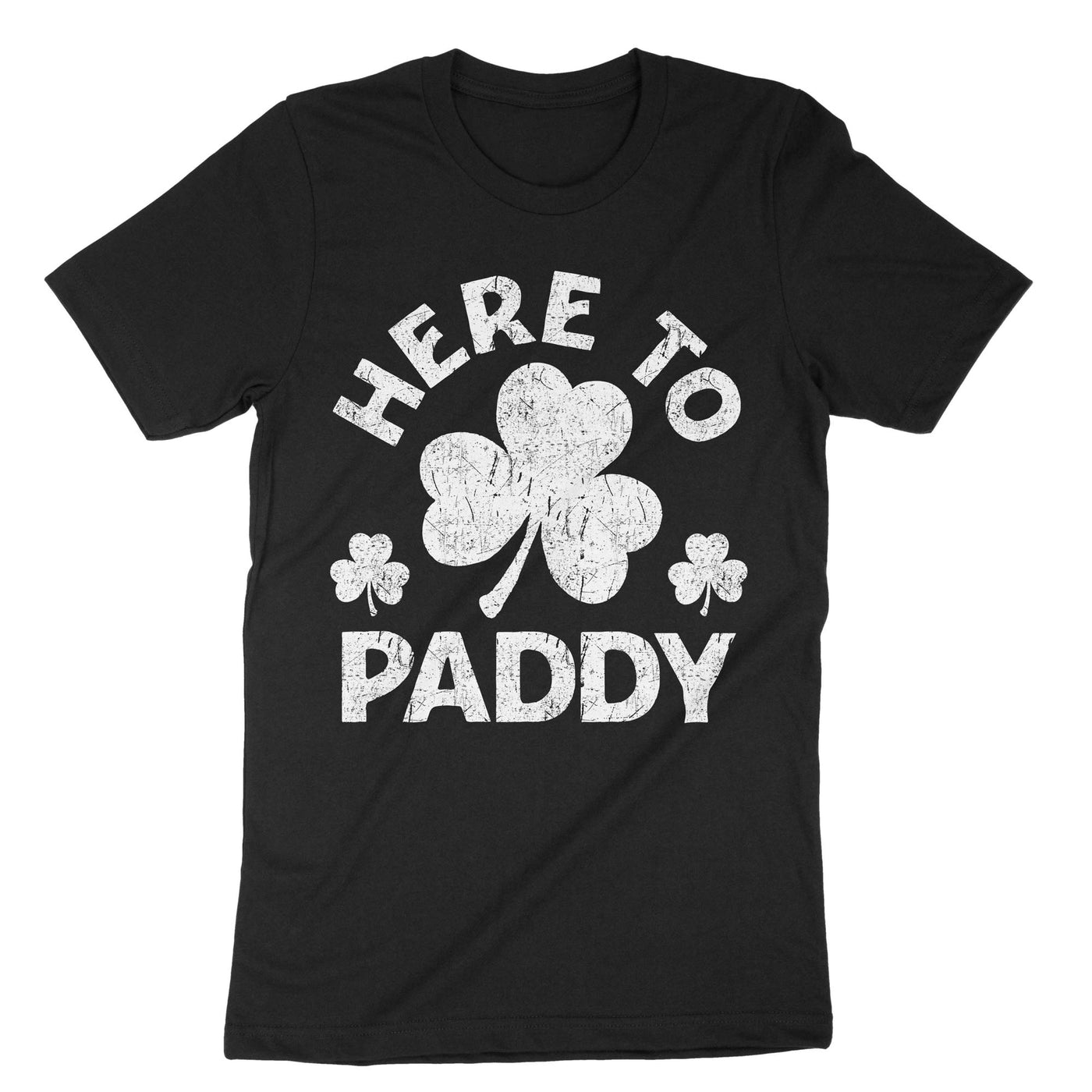 Black Here To Paddy T-Shirt#color_black
