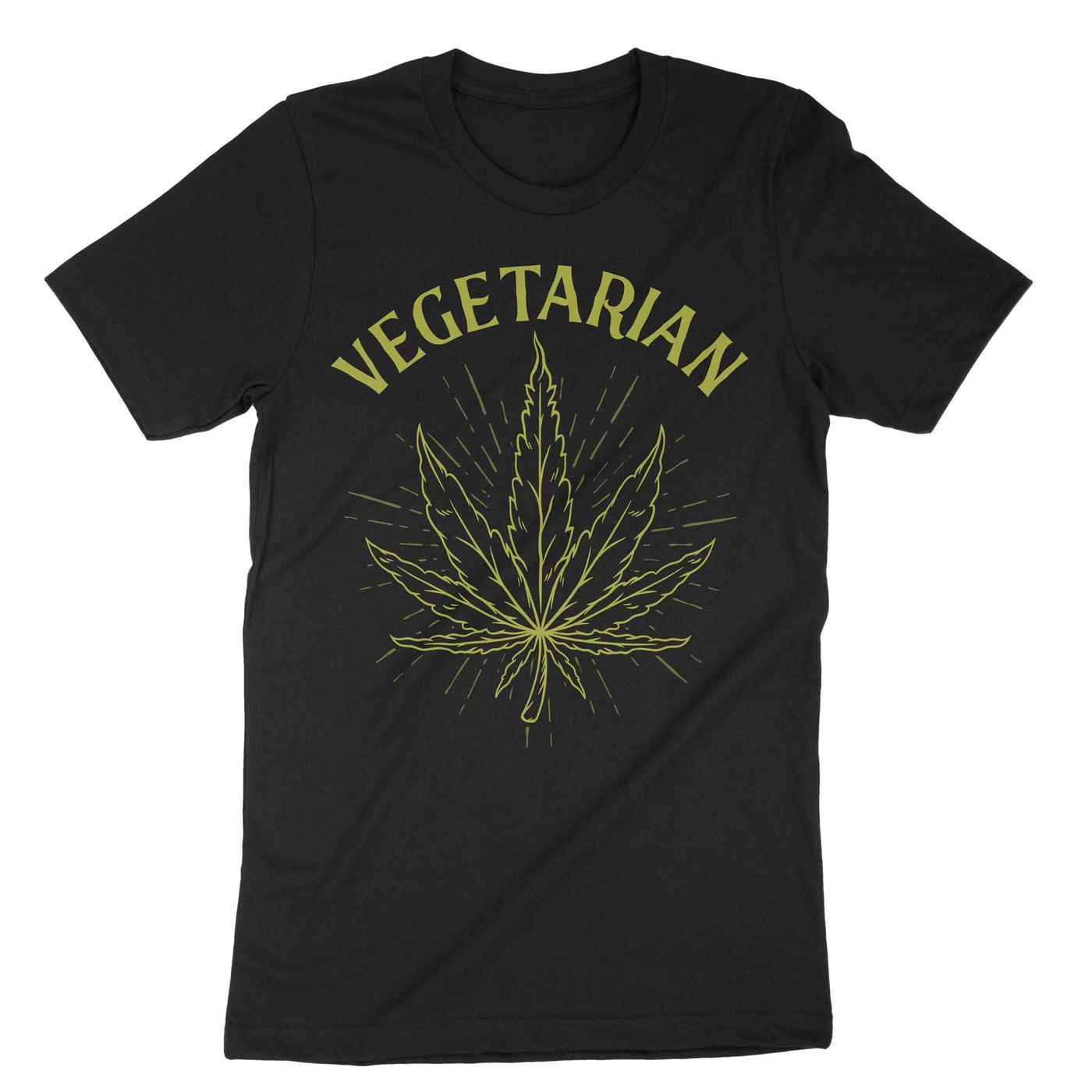 Black Vegetarian T-Shirt#color_black