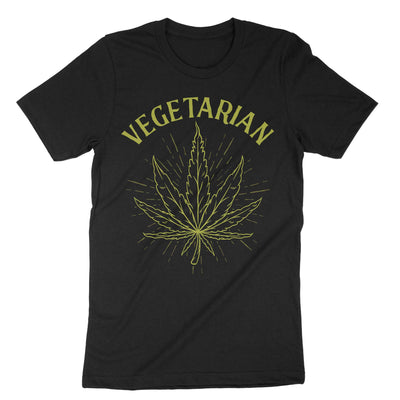 Black Vegetarian T-Shirt#color_black