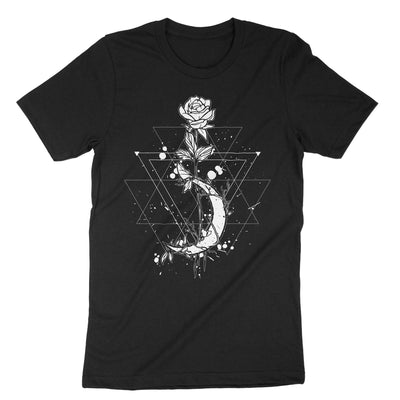 Black Witchcraft The Rose T-Shirt#color_black