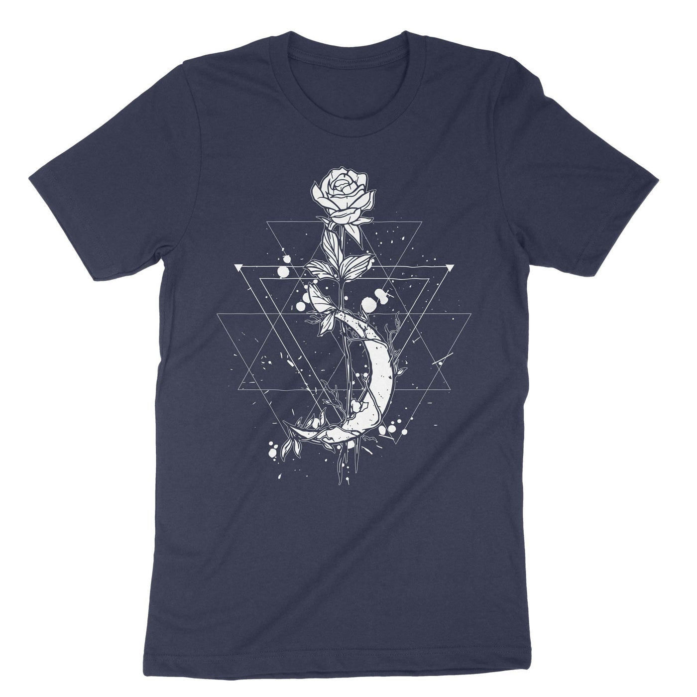 Navy Witchcraft The Rose T-Shirt#color_navy